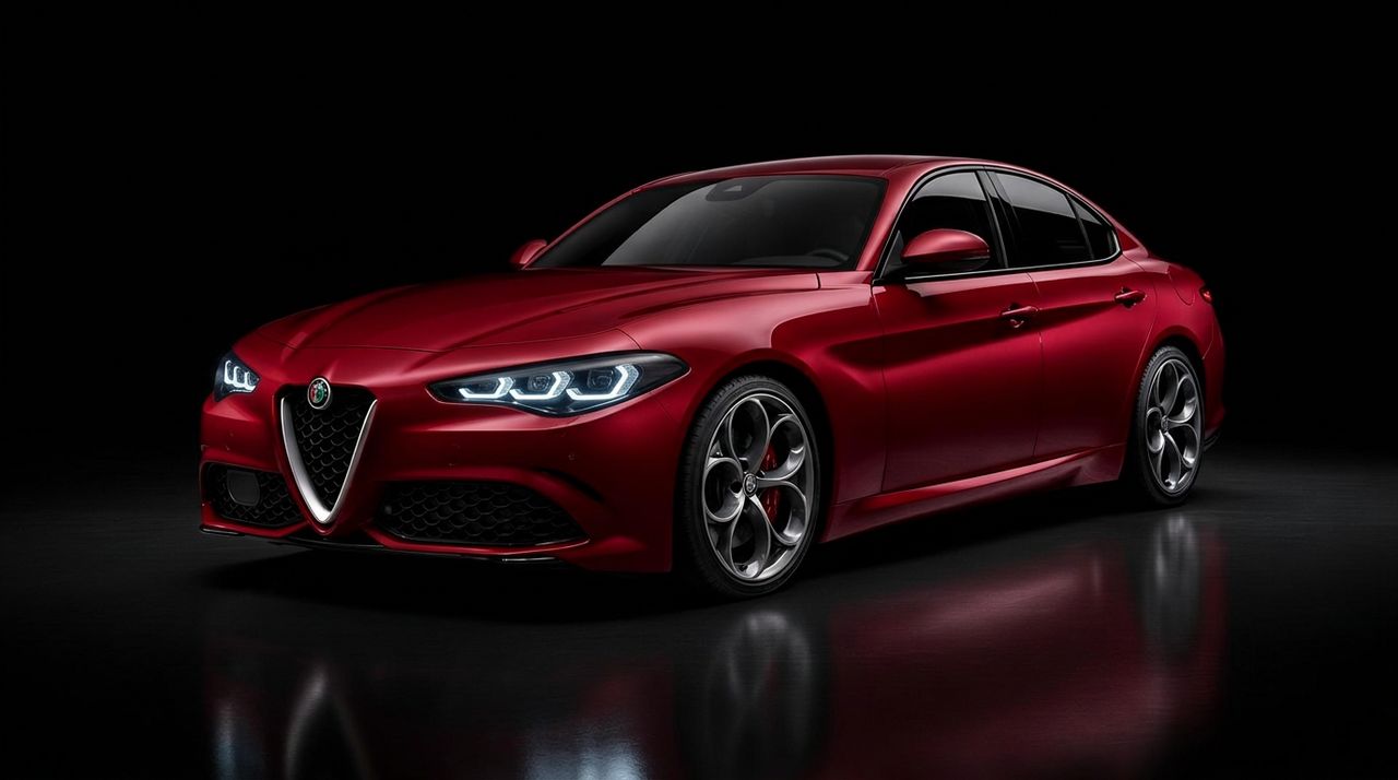 Alfa Romeo Giulia en éclairage studio